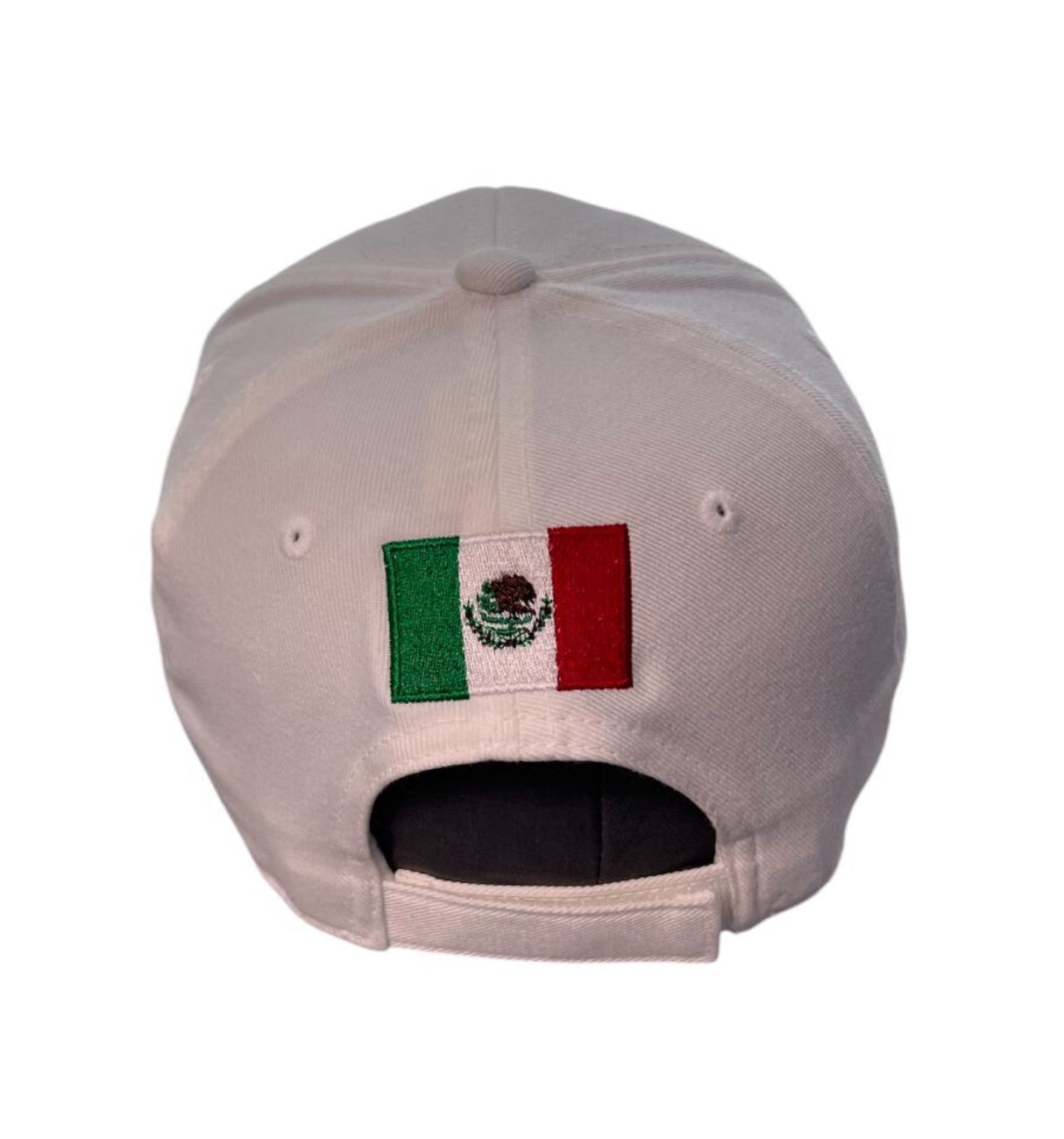 *LIMITED EDITION Tricolor* F1 Mexico City 2024 White Curved Bill Cap with #29 3D Green/Red in front and PO Green/Red on side.