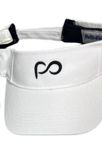 White Visors with PO logo in Front