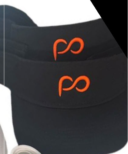 Black Visors with PO logo in Front