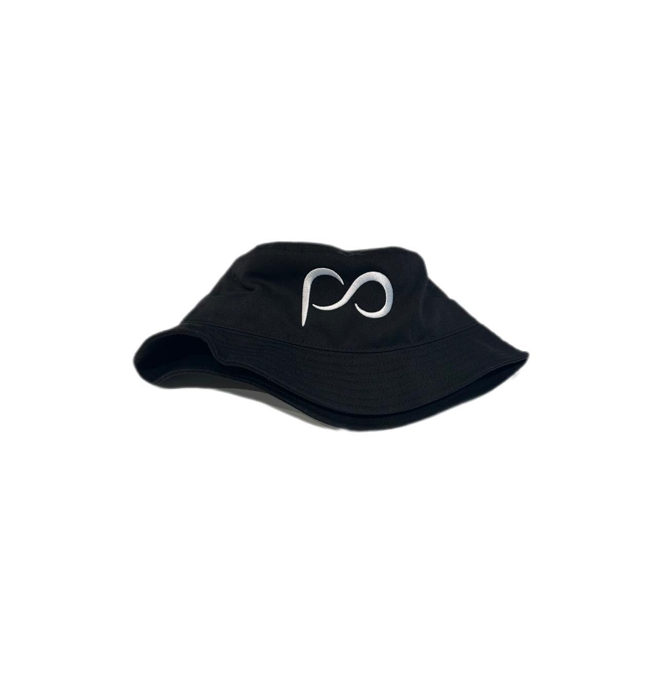 Black Bucket Hat with PO logo