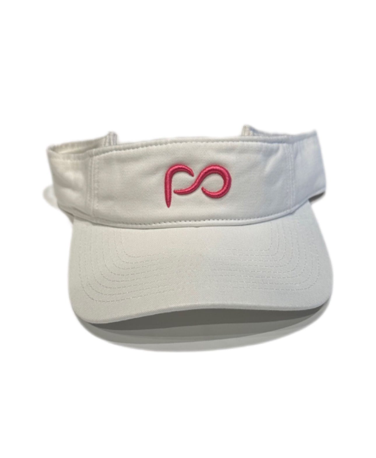 White Visors with PO logo in Front