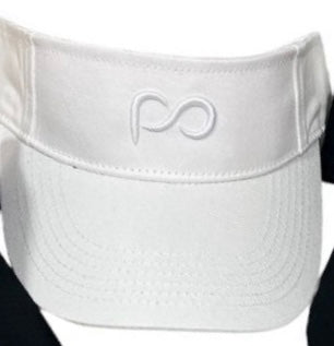 White Visors with PO logo in Front