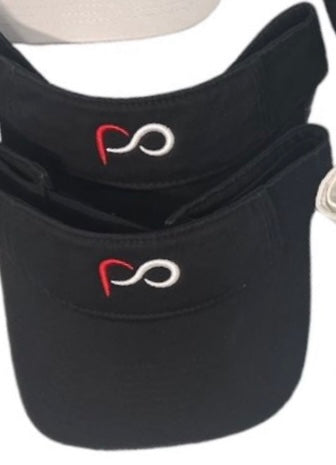 Black Visors with PO logo in Front