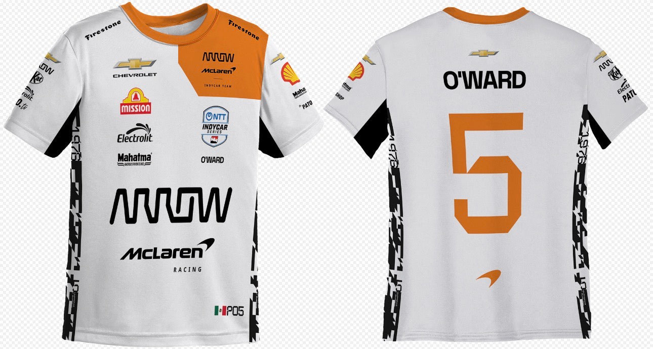 2026 YOUTH INDY500 Special Edition Patricio O'Ward Arrow McLaren Team Jersey