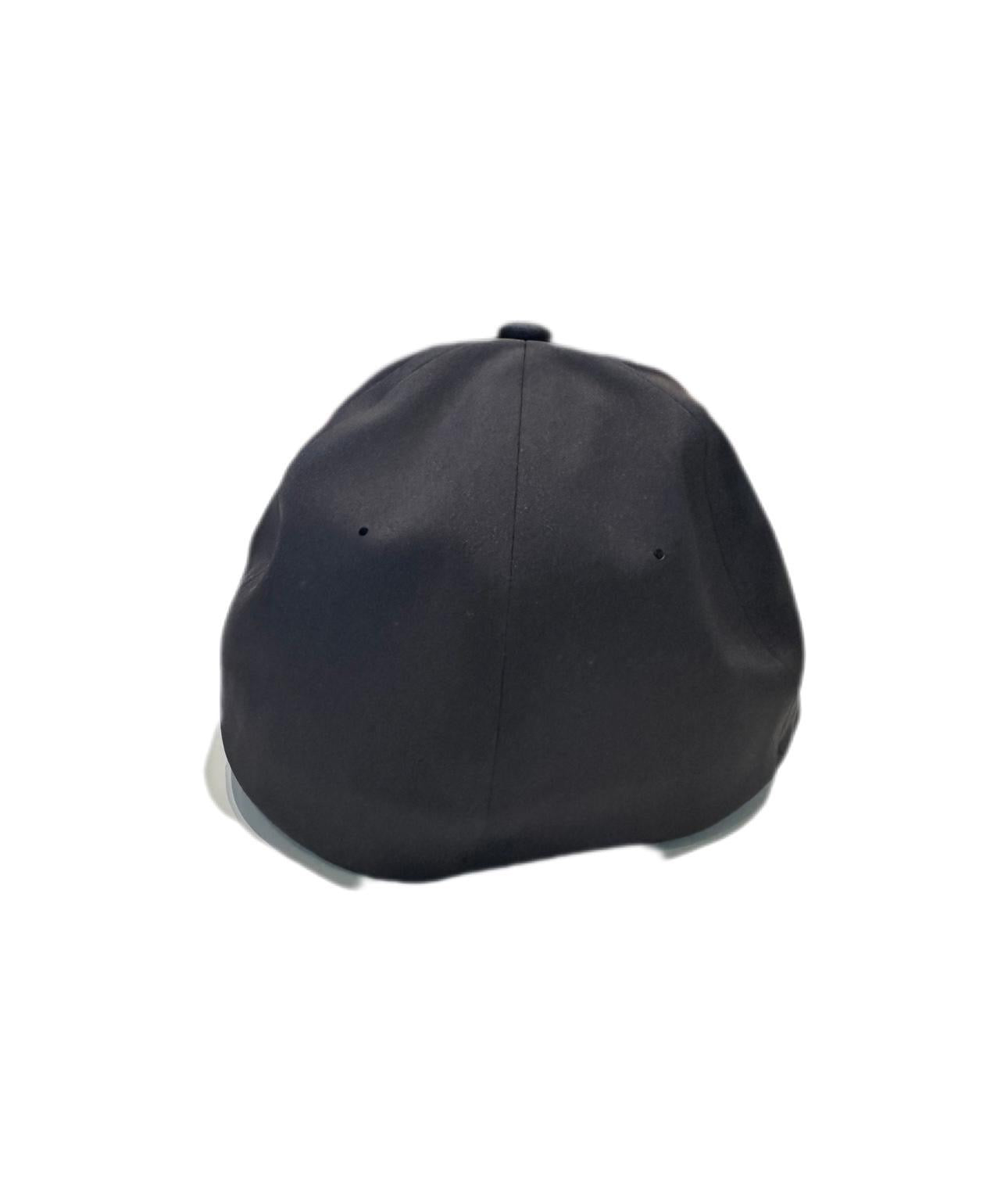 Black Curved Bill Cap with Black Small Front PO Logo
