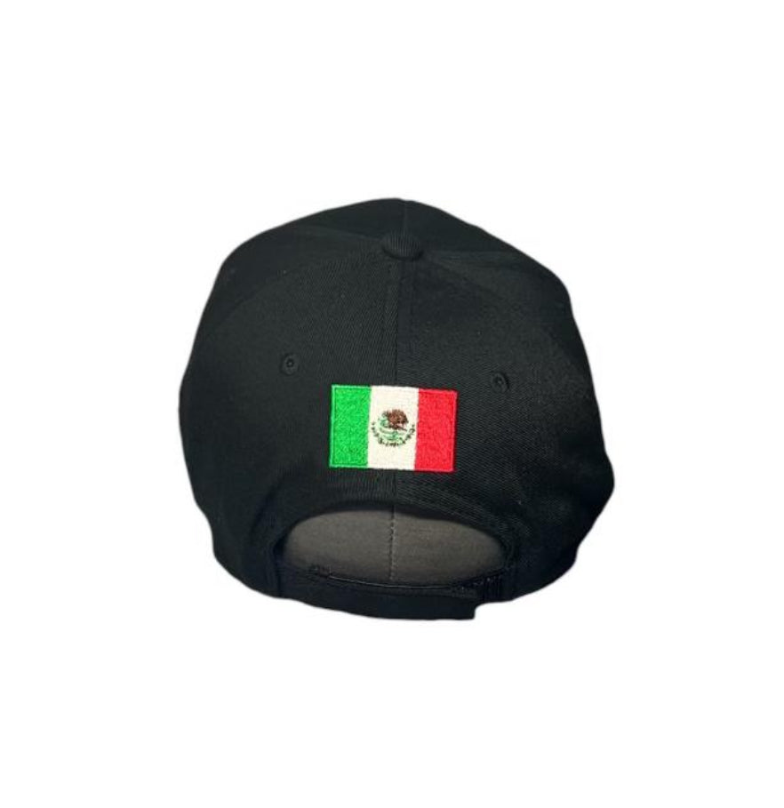 *LIMITED EDITION TRICOLOR* F1 Mexico City 2024 Black Curved Bill Cap with PO 3D Green/Red in front and #29 Green/Red on side