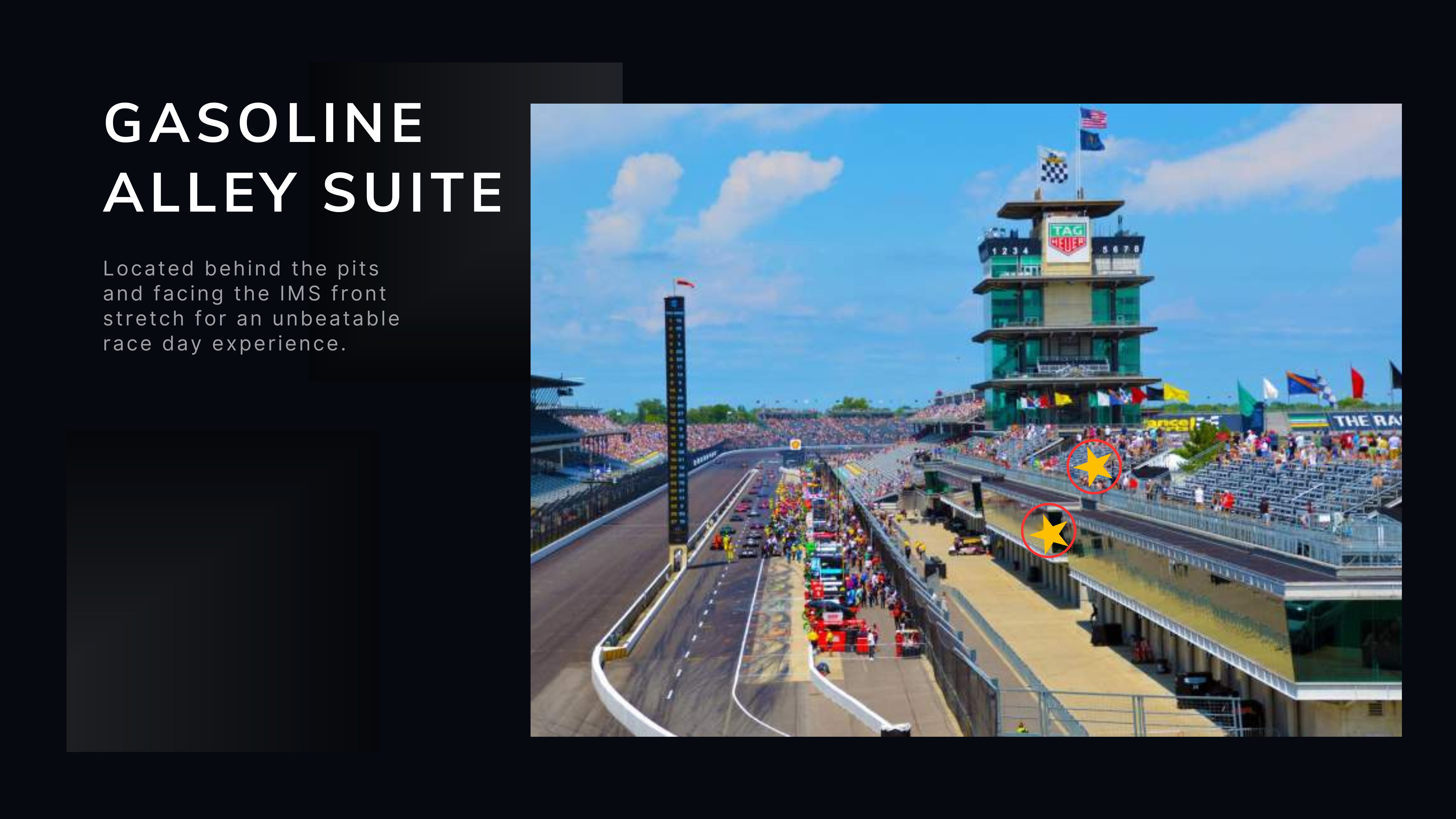 INDY500 - THE PATO SUITE AT GASOLINE ALLEY INVITATION INDYCAR 2025