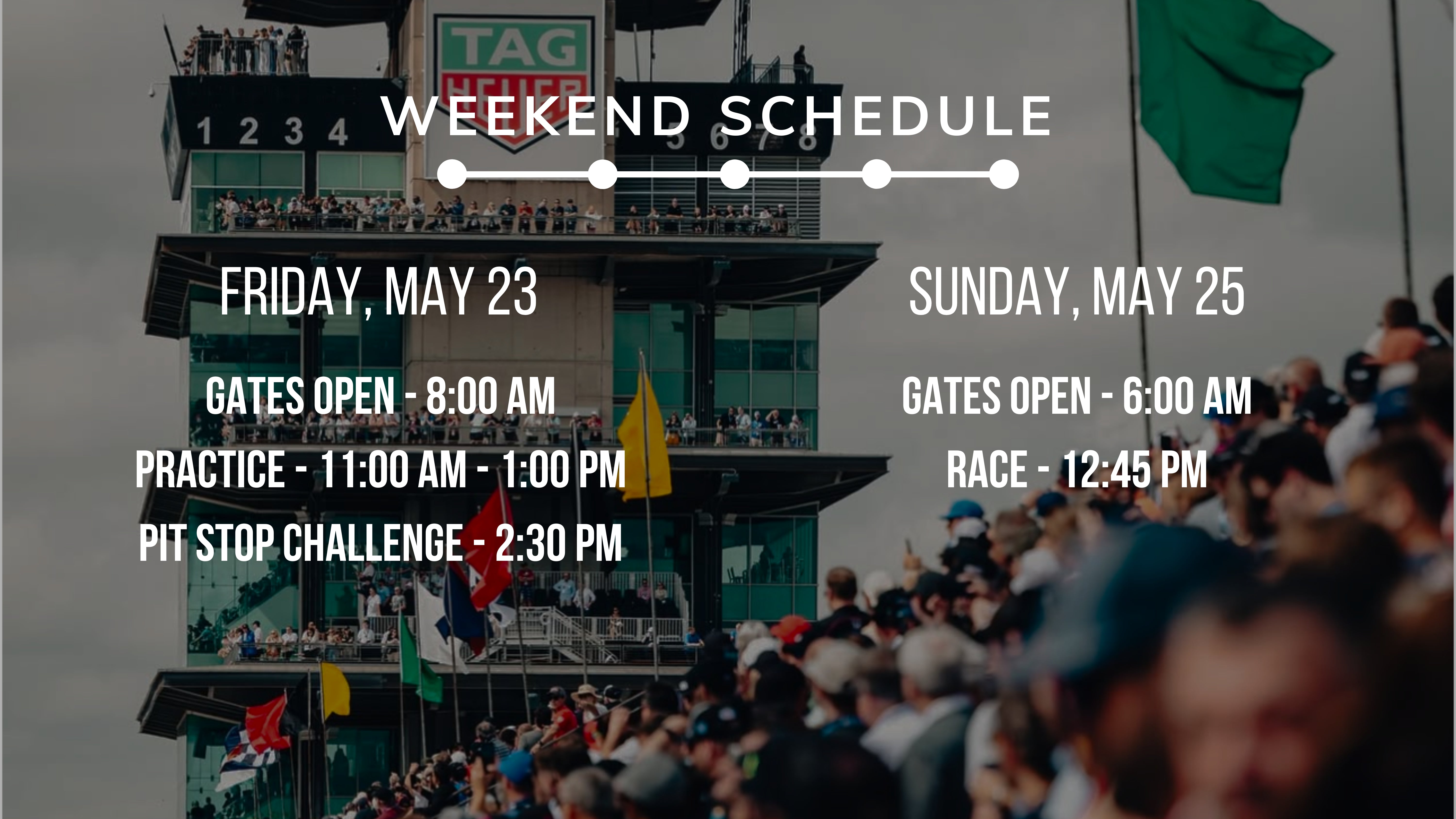INDY500 - THE PATO SUITE AT GASOLINE ALLEY INVITATION INDYCAR 2025