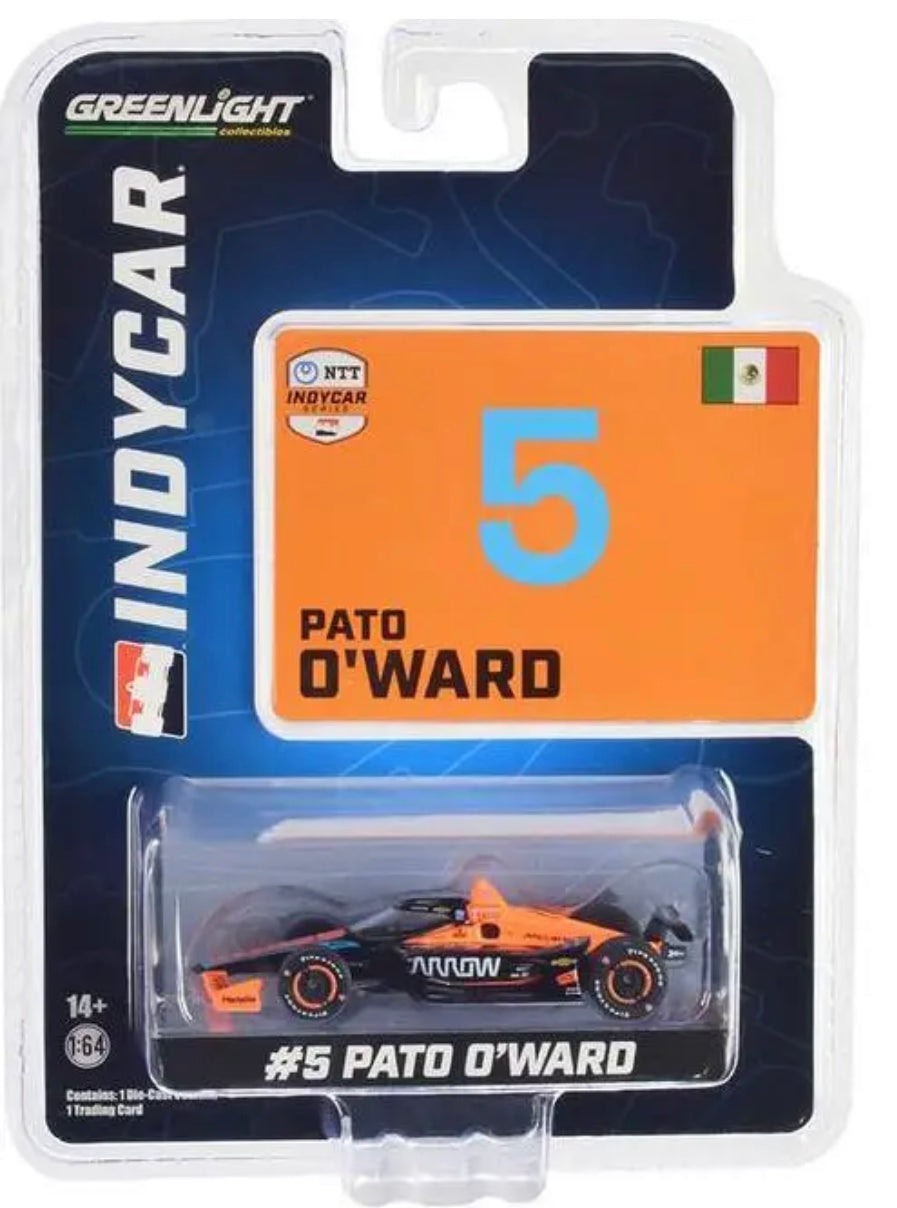 *Autographed* 2023 NTT IndyCar Series Patricio O'Ward #5 Arrow McLaren 1:64 Diecast Car