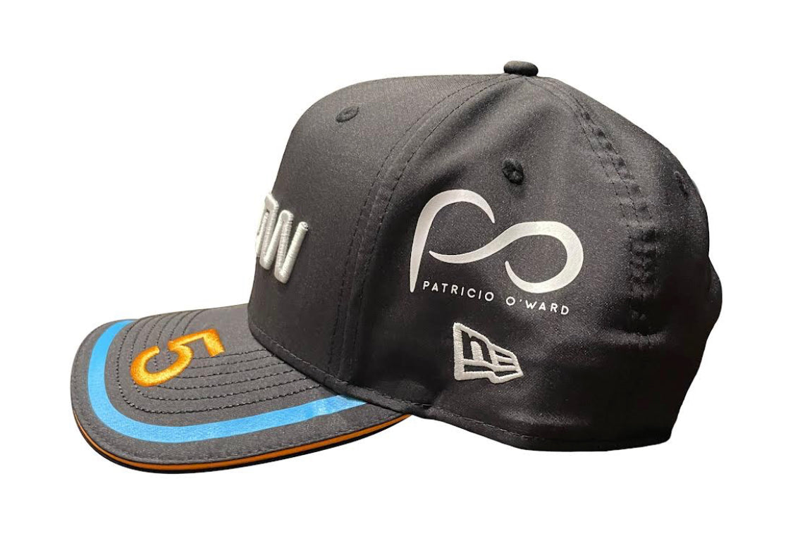 *Autographed* 2023 Driver Cap Black Curved Bill ARROW & 5 in front with PO Logo on side